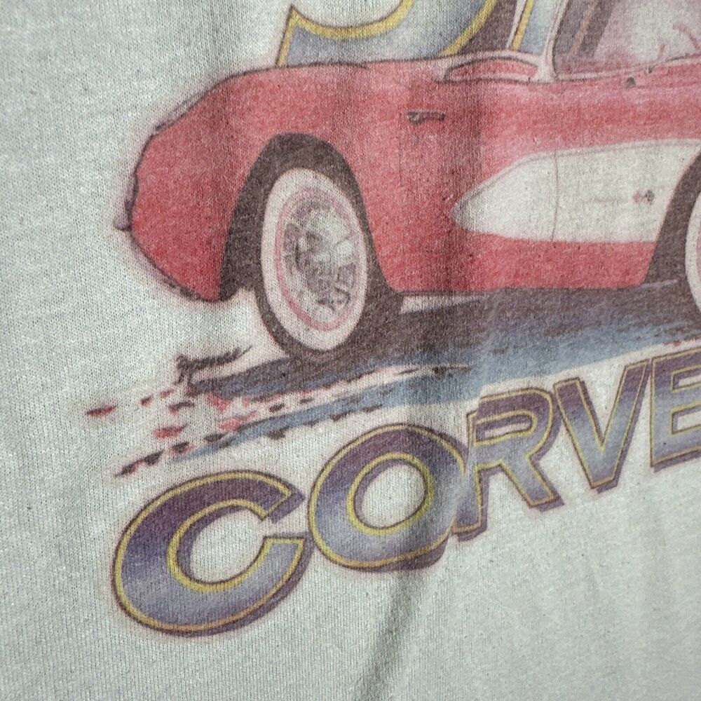 Rare VTG Screen Stars Corvette Heavy Chevy Chevrolet Single Stitch T Shirt 80s L - Picture 15 of 16